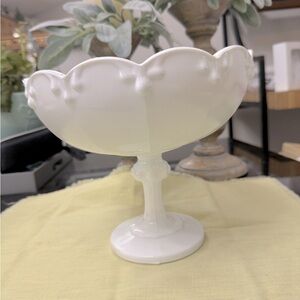 Indiana White Milk Glass Candy/Fruit bowl